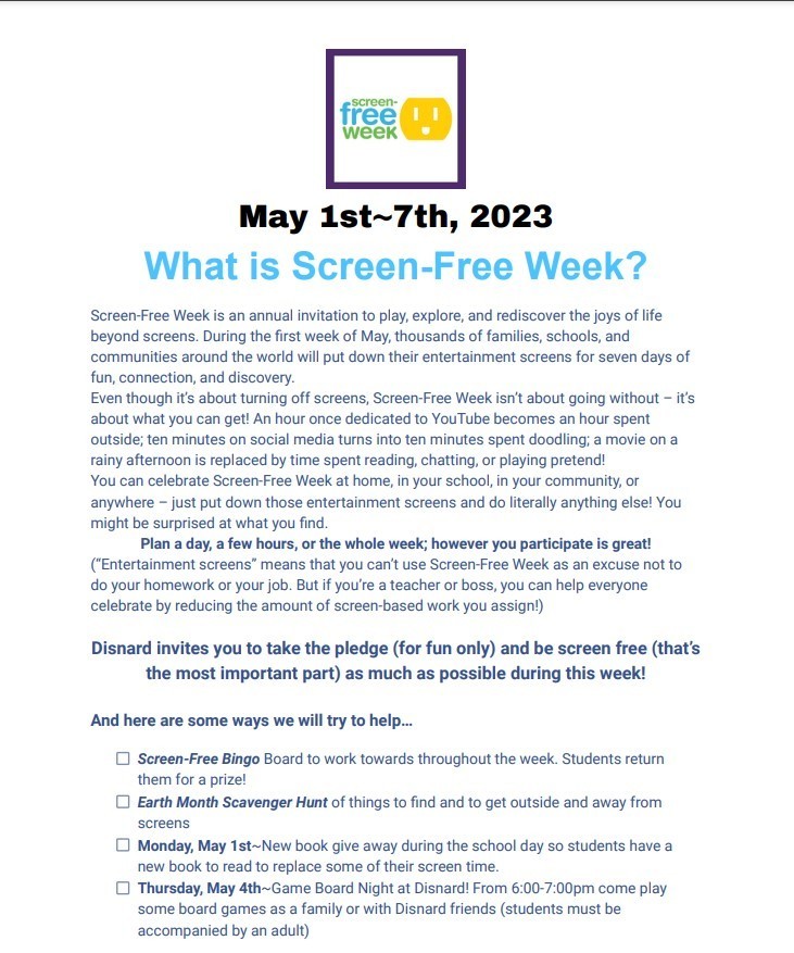 Screen-Free Week
