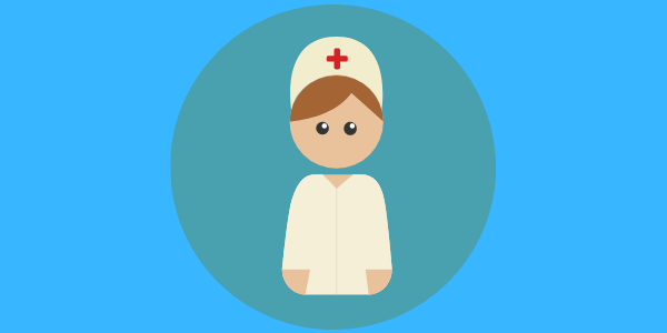Cartoon picture of a nurse