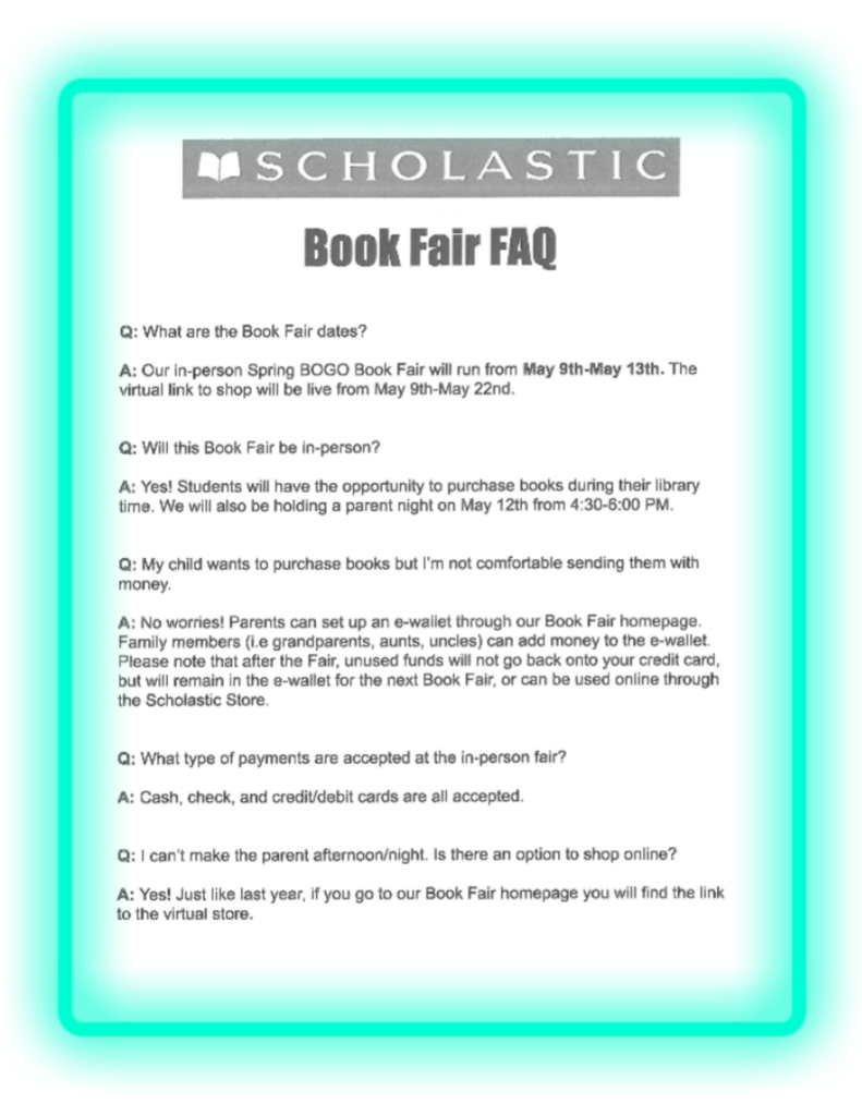Scholastic Book Fair FAQ